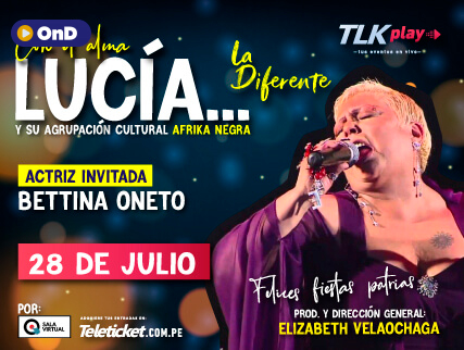 SALA VIRTUAL PRESENTA: ¡CON EL ALMA...LUCÍA!