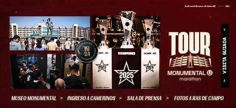  TOUR MONUMENTAL ESTADIO MONUMENTAL U MARATHON - ATE - LIMA